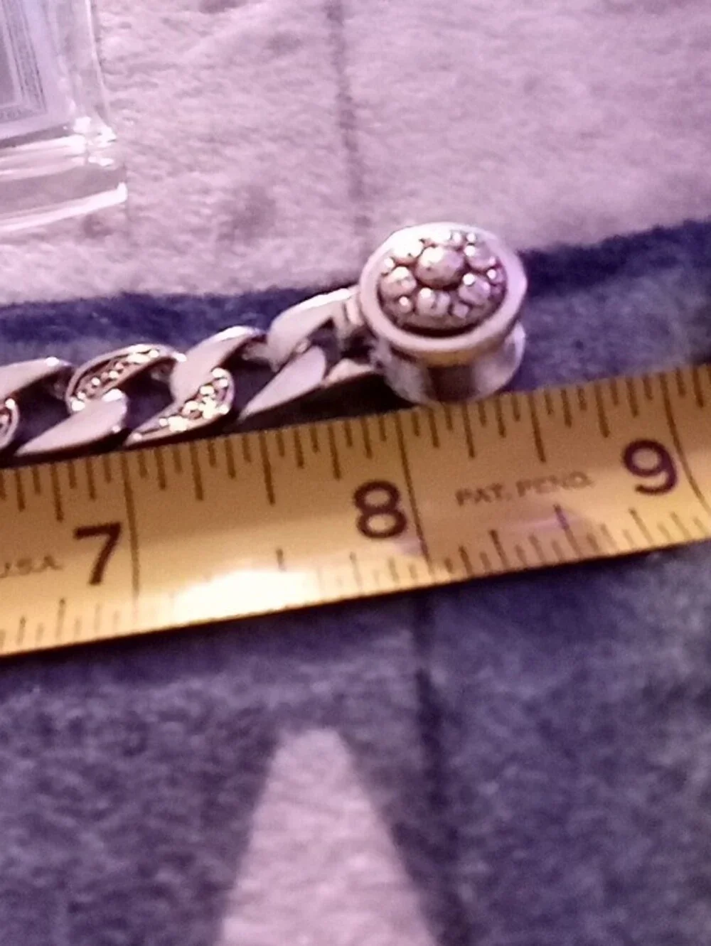Men's Silver Chain Bracelet - Polished Silver Tone